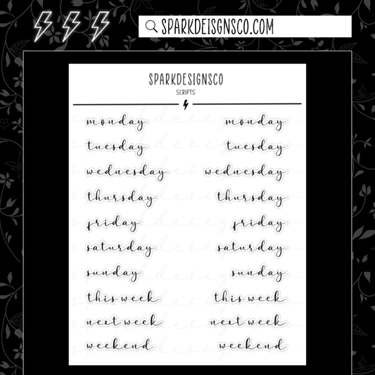 Weekdays Scripts